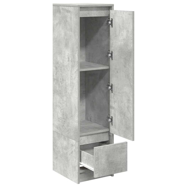 Highboard Betongrau 119,5 cm Holz