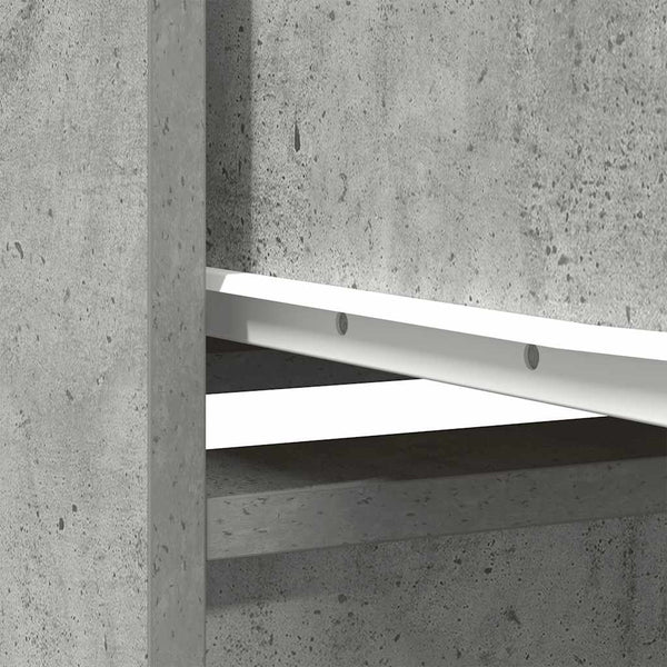 Highboard Betongrau 119,5 cm Holz