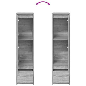 Highboard Grau Sonoma 119,5 cm
