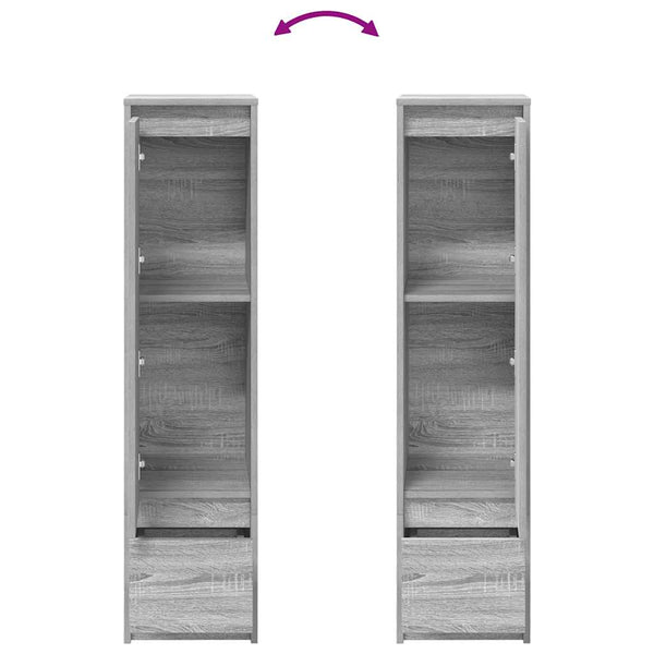 Highboard Grau Sonoma 119,5 cm