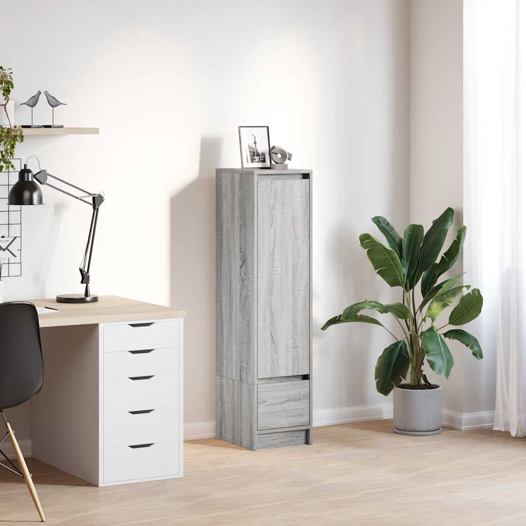 Highboard Grau Sonoma 119,5 cm