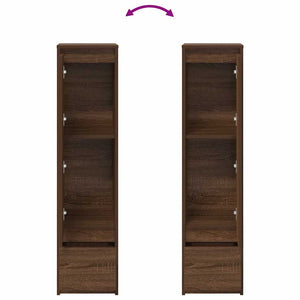 Highboard Braun Eichen-Optik, 119,5 cm