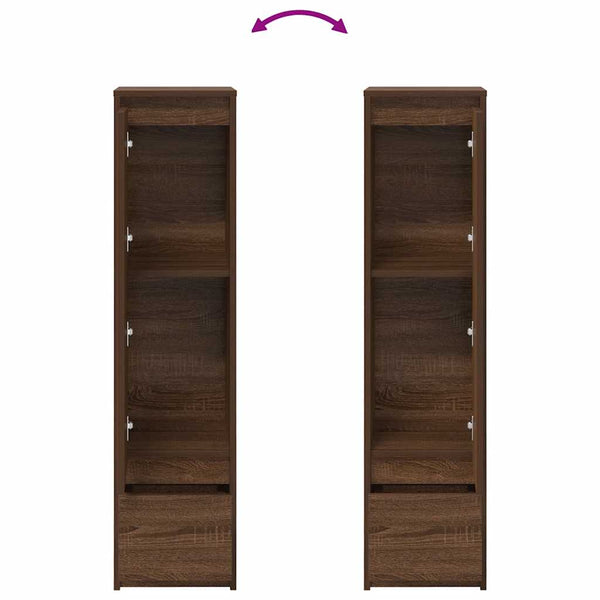 Highboard Braun Eichen-Optik, 119,5 cm