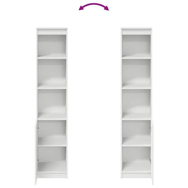 Highboard Weiß 37,5x35x180 cm