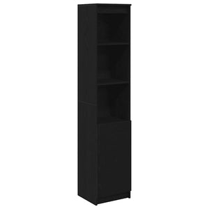 Highboard Schwarz Eichen-Optik 180 cm