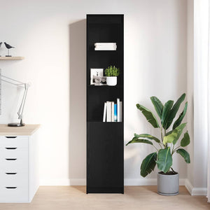 Highboard Schwarz Eichen-Optik 180 cm