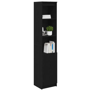 Highboard Schwarz Eichen-Optik 180 cm