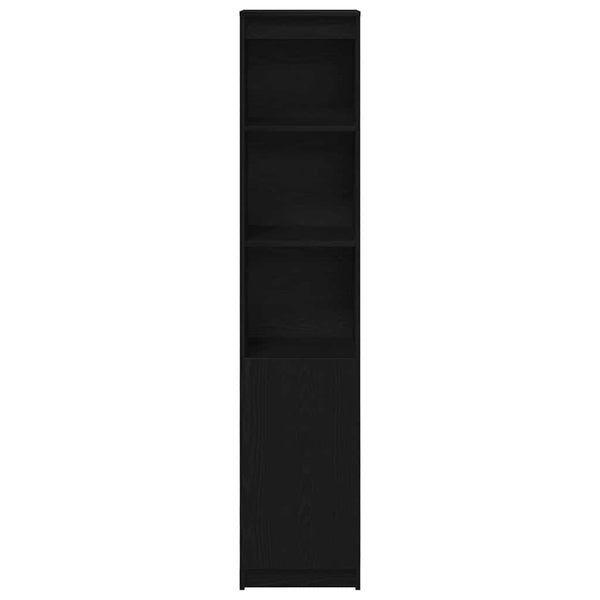 Highboard Schwarz Eichen-Optik 180 cm