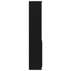 Highboard Schwarz Eichen-Optik 180 cm