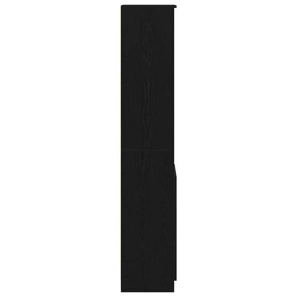 Highboard Schwarz Eichen-Optik 180 cm