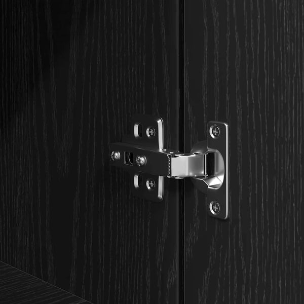Highboard Schwarz Eichen-Optik 180 cm