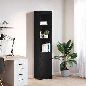 Highboard Schwarz Eichen-Optik 180 cm