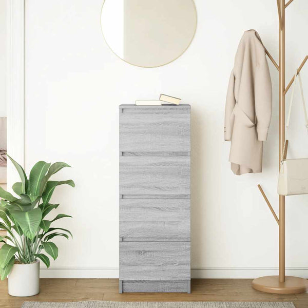 Sideboard Grau Sonoma 99 cm Holz