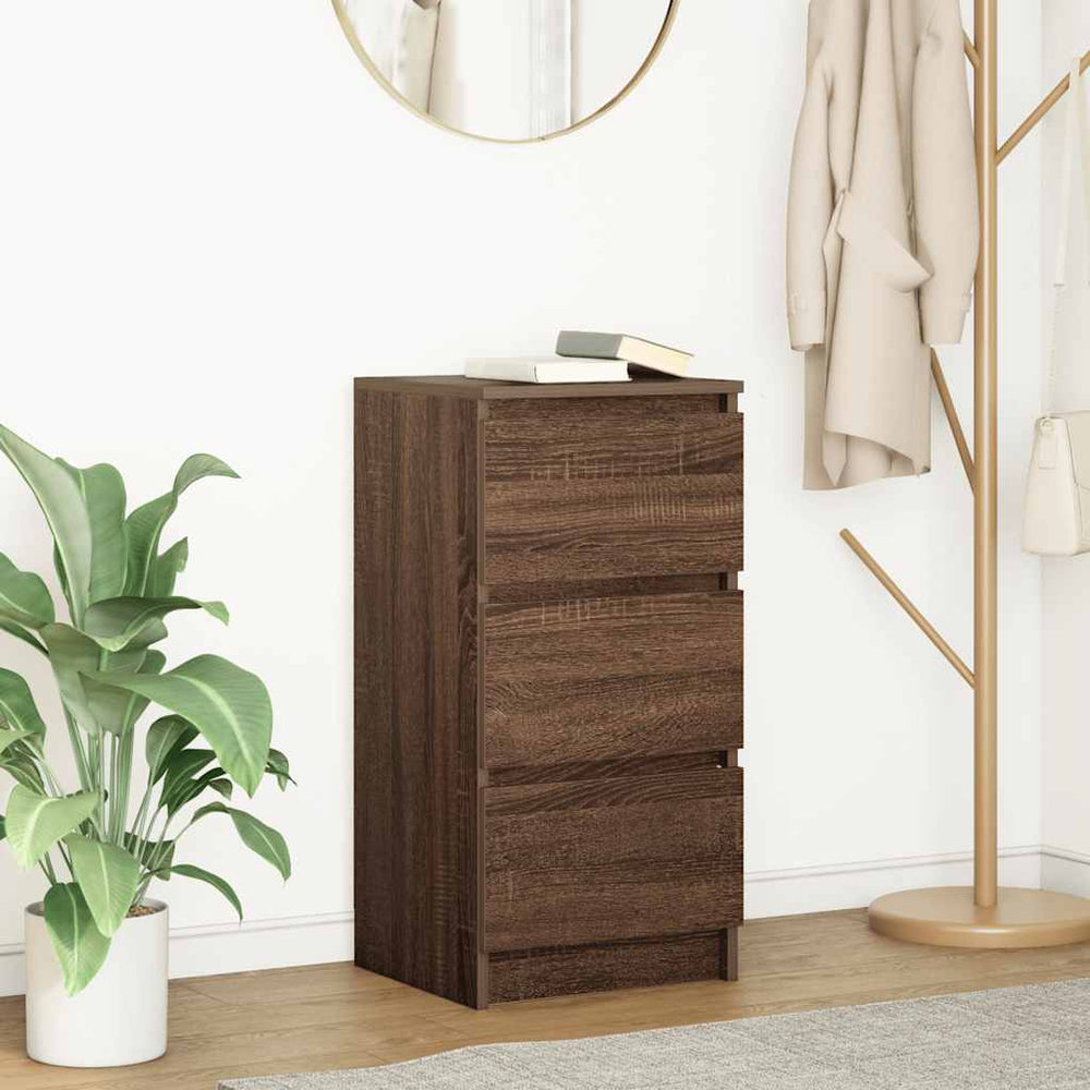 Sideboard Braun Eichenoptik 76cm