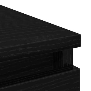 Sideboard Schwarz Eichenoptik 80 cm