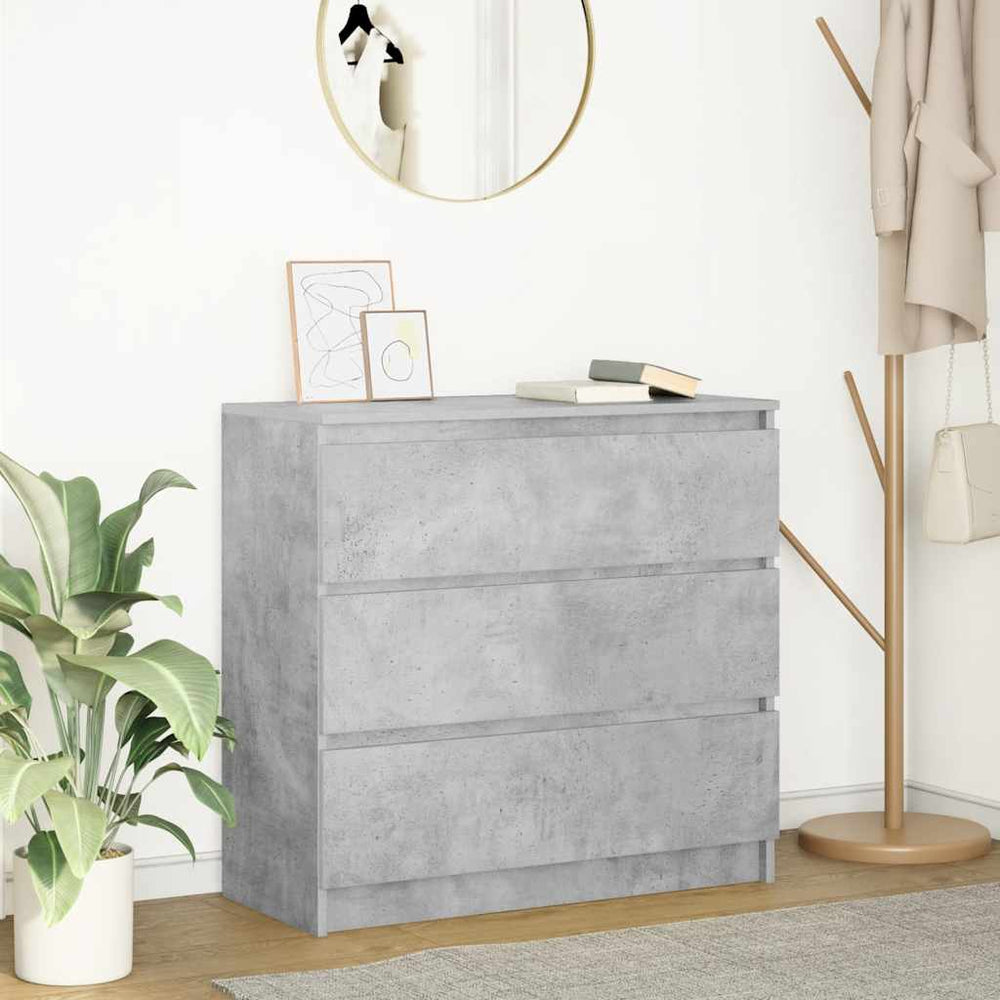 Sideboard Betongrau 80x35x76 cm