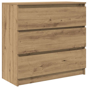 vidaXL Bahut en bois d'ingénierie chêne artisan 80x35x76 cm