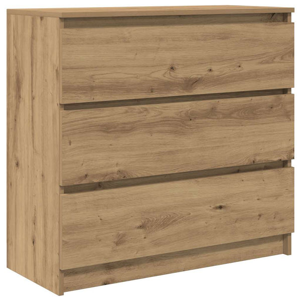 vidaXL Bahut en bois d'ingénierie chêne artisan 80x35x76 cm