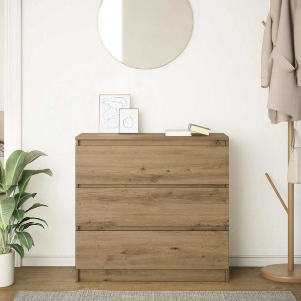 vidaXL Bahut en bois d'ingénierie chêne artisan 80x35x76 cm
