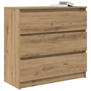vidaXL Bahut en bois d'ingénierie chêne artisan 80x35x76 cm
