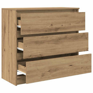 vidaXL Bahut en bois d'ingénierie chêne artisan 80x35x76 cm