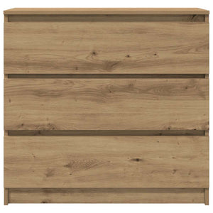vidaXL Bahut en bois d'ingénierie chêne artisan 80x35x76 cm
