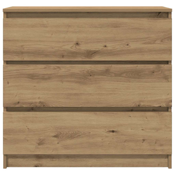 vidaXL Bahut en bois d'ingénierie chêne artisan 80x35x76 cm