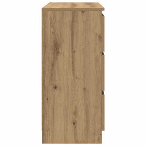vidaXL Bahut en bois d'ingénierie chêne artisan 80x35x76 cm
