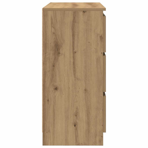 vidaXL Bahut en bois d'ingénierie chêne artisan 80x35x76 cm