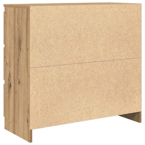 vidaXL Bahut en bois d'ingénierie chêne artisan 80x35x76 cm