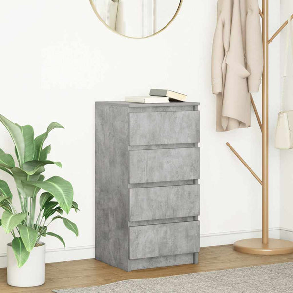 Betongraues Sideboard 37,5x76 cm