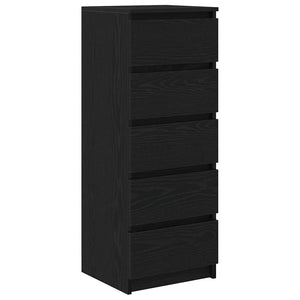 Sideboard Schwarz Eichen-Optik 99cm