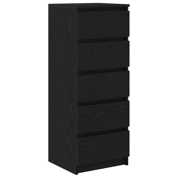 Sideboard Schwarz Eichen-Optik 99cm