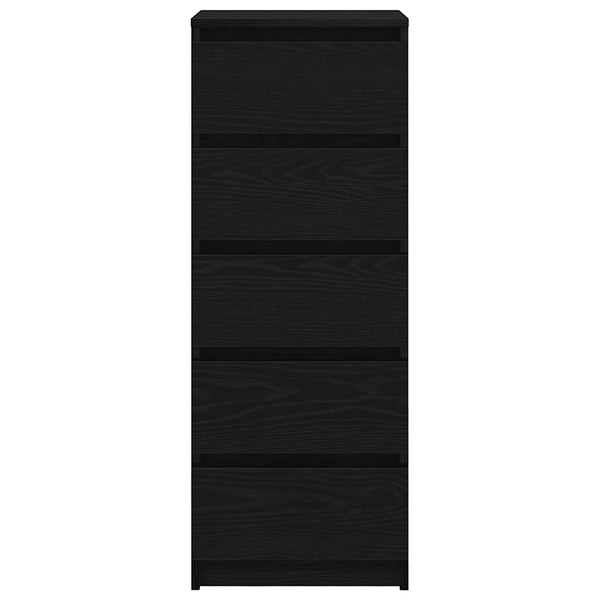 Sideboard Schwarz Eichen-Optik 99cm