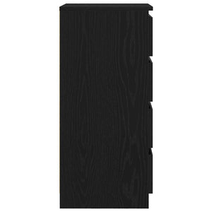 Sideboard Schwarz Eichen-Optik 99cm