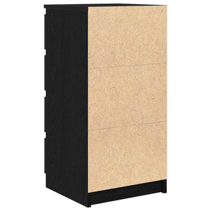 Sideboard Schwarz Eichen-Optik 99cm