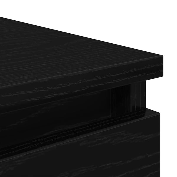 Sideboard Schwarz Eichen-Optik 99cm