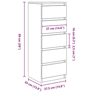 Sideboard Sonoma-Eiche 99 cm
