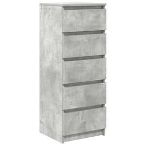 Sideboard Betongrau mit Schubladen
