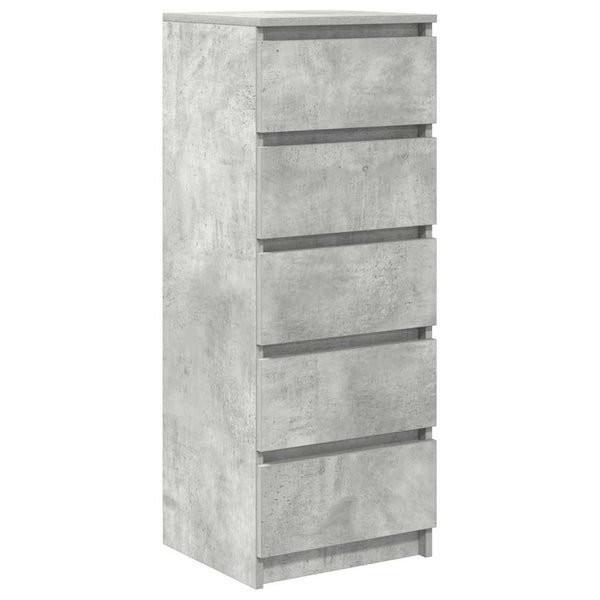 Sideboard Betongrau mit Schubladen