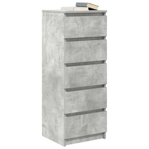 Sideboard Betongrau mit Schubladen