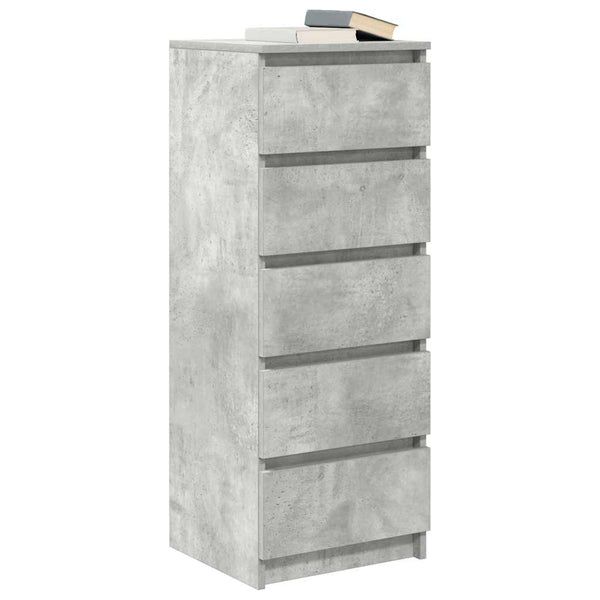 Sideboard Betongrau mit Schubladen