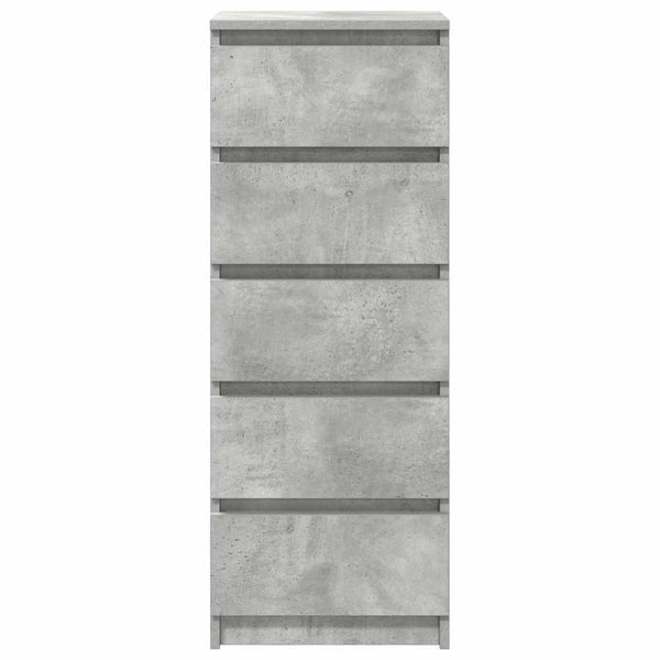 Sideboard Betongrau mit Schubladen