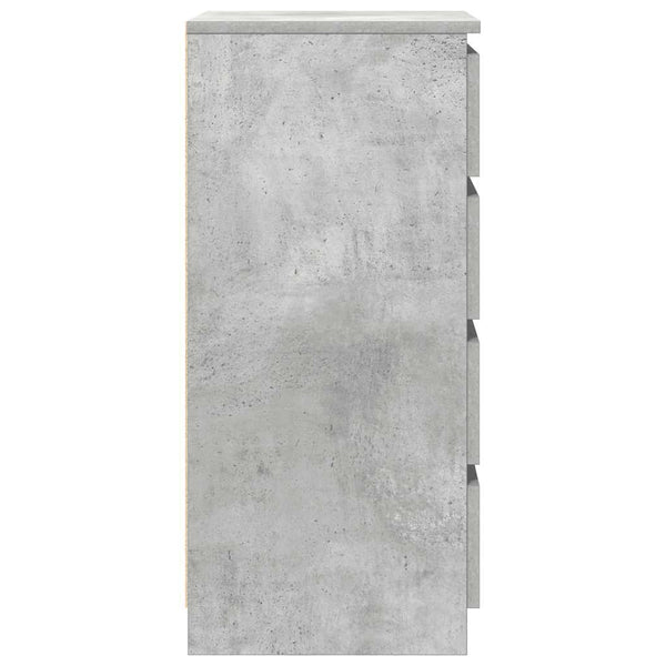 Sideboard Betongrau mit Schubladen
