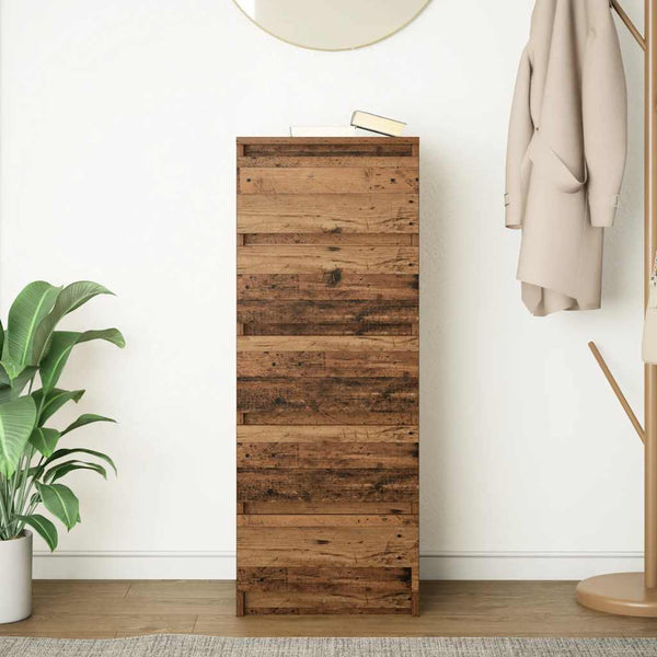 Sideboard mit Schubladen, Altholz-Optik, 99 cm