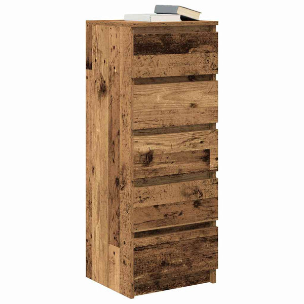 Sideboard mit Schubladen, Altholz-Optik, 99 cm
