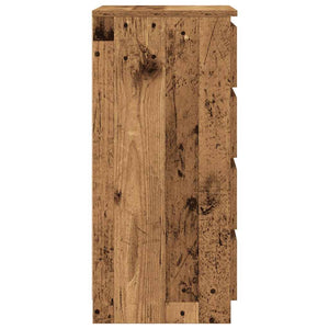 Sideboard mit Schubladen, Altholz-Optik, 99 cm
