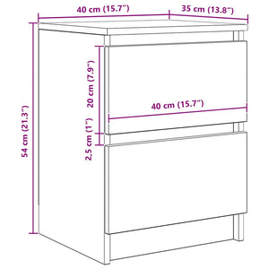 Weißer TV-Schrank 40x35x54 cm