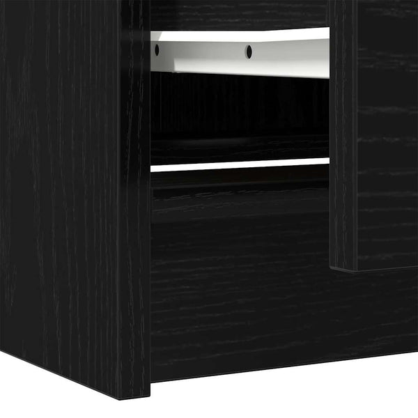 Schwarzer TV-Schrank 40x35x54 cm