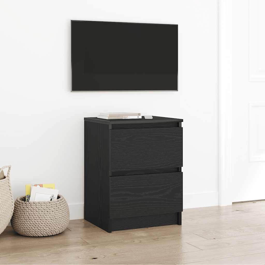 Schwarzer TV-Schrank 40x35x54 cm